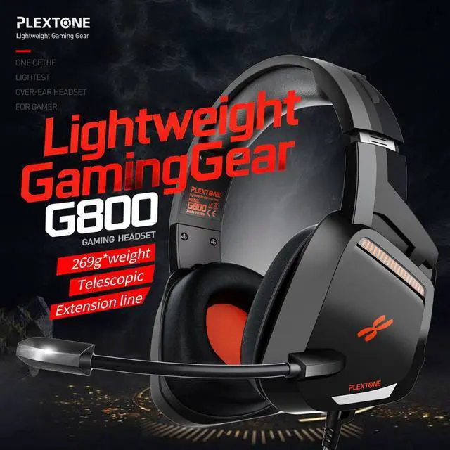 Main image of G800 Gaming Headset Headphones Over-Ear Lightweight headsets with mic for PS4, PC, Mobile Phone Headset Gamer