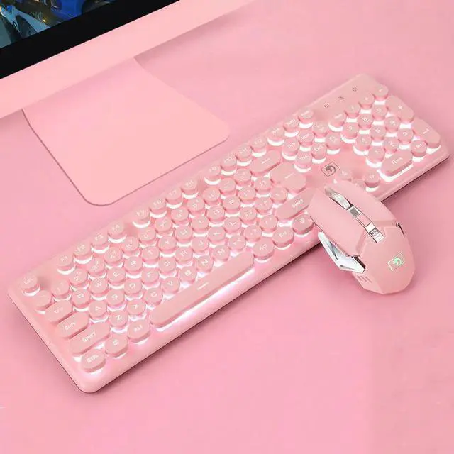 Alt view image 5 of 5 - Gaming Keyboard and Mouse Set Rainbow Backlight Usb Ergonomic Mechanical Computer Keyboard and Mouse Kit for PC Laptop Mac