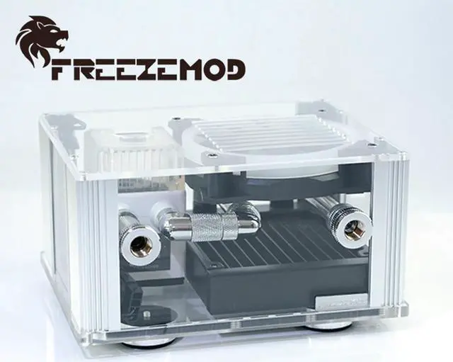 Alt view image 3 of 5 - Notebook Water Cooler Kit External Water Cooling Integrated Laptop Kit MOD RGB Temperature LCD Mini Watercooling set