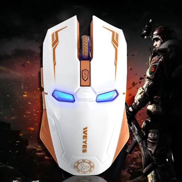 Alt view image 5 of 6 - Wireless Mouse 3d Mini New Arrival Top Fashion Recommend Iron Man Wireless Gaming Gamer Computer Mice