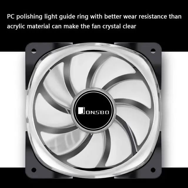 Alt view image 2 of 5 - PC Case Fan 120mm 9 Blade Addressable RGB LED PWM Cooling Fan Cooler Dropship High Quality