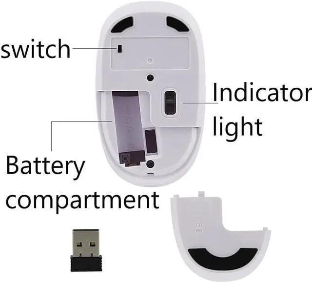 Alt view image 4 of 5 - 2.4G Wireless Mouse Fashion Flower Pattern Mouse Portable Mini Optical Mouse 1200DPI Pink Computer Gaming Mouse for Laptop Pc
