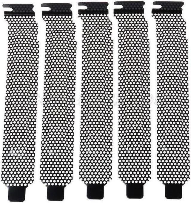 Main image of 5PCS Ventilation Deflector PCI Slot Cover Frame Chassis Bits Block Cooling Fan Dust Filter Ventilation PC Computer Case Electric