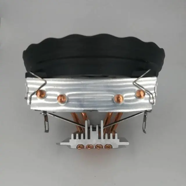 Alt view image 4 of 5 - 12V Quiet Cooled Fan Computer CPU Cooler Copper Heatsink Cooling Fan Radiator For LGA 1366 Blue