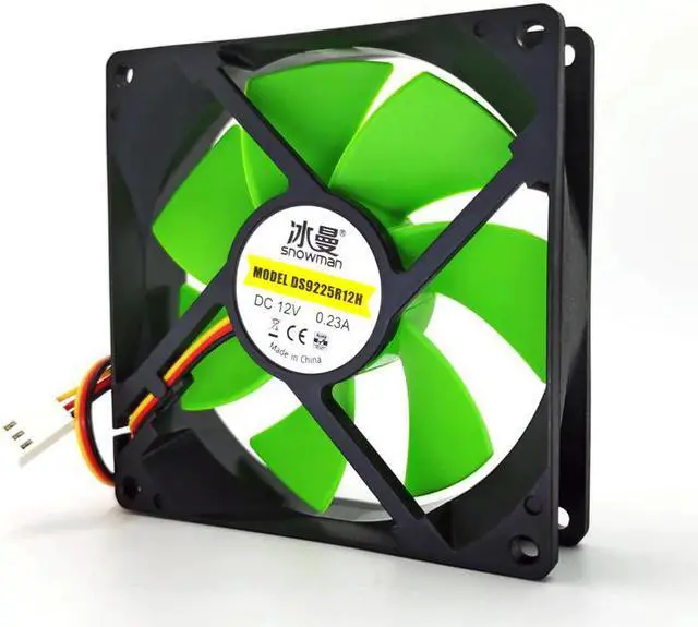 Alt view image 2 of 5 - 90mm Quiet Fan 3 Pin 92mm Computer Case Fan Silent 9CM CPU Cooling Fan PC Cooler Fans Case Fan 12V DC Chassis Radiator