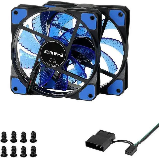 Alt view image 4 of 5 - 120mm LED Ultra Silent Computer PC Case Fan 15 LEDs 12V Cpu Heatsink Cooler master Cooling Fan DC 12V 4P 3P Connector