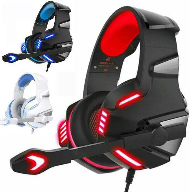 Main image of V3 3.5mm Gaming Headset Mic LED Headphones For PC PS4 Xbox one