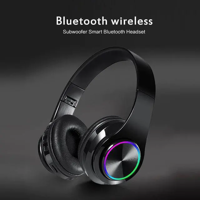 Main image of Bass Bluetooth Headphones Wireless Gaming Headset Earphone Over-ear Noise HiFi Stereo Canceling Gaming Headset With Mic