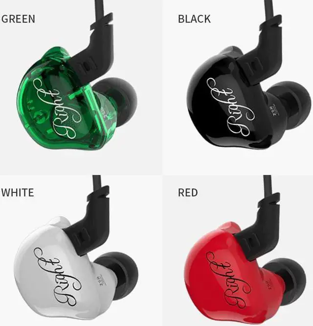 Alt view image 2 of 5 - ZSR Six Drivers In Ear Earphones Armature & Dynamic Hybrid Gaming Headset Hifi Bass Noise Cancelling Headphones for phone