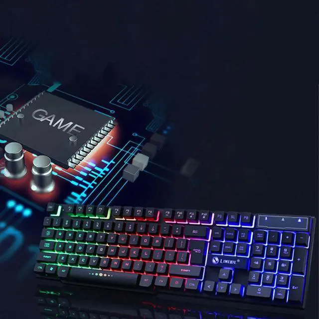 Alt view image 2 of 5 - 20# Gaming Keyboard and Mouse Set for PC Laptop Gamer Games Mouses and Keyboards Kit Mouse Keyboard for LOL/PUBG/CF