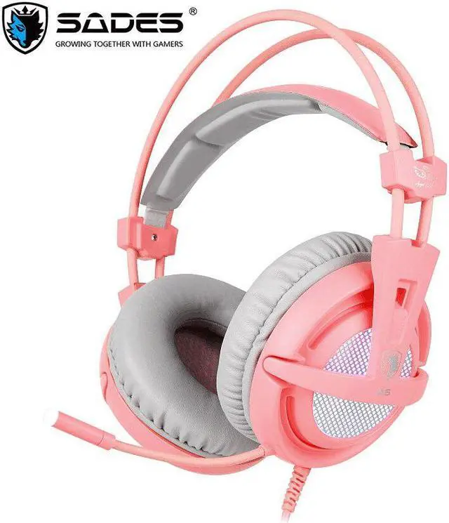 Alt view image 2 of 5 - A6 USB Gaming Headset Professional Over-Ear Headphones 7.1 Surround Sound Wired Mic Computer Game Headset