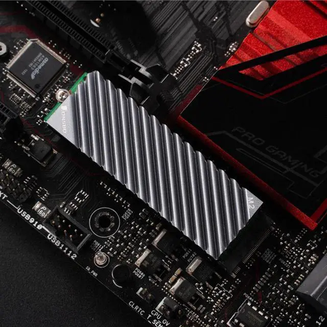 Alt view image 2 of 5 - M.2 2280 SSD Hard Disk Aluminum Heat Sink with Thermal Pad for Desktop PC Computer cooling system accessories