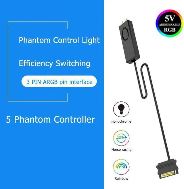 Main image of SATA Power Supply 5V 3Pin AURA RGB ARGB Controller Cable For Computer PC Case LED Stripe Fans Water Cooling Accessories