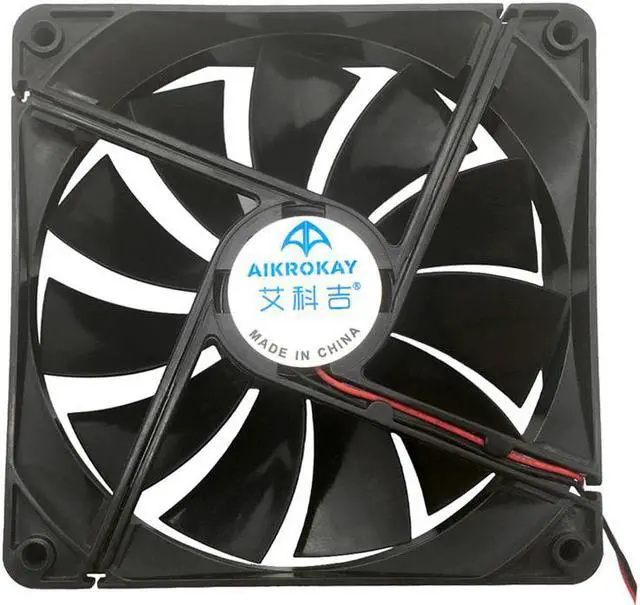 Alt view image 2 of 5 - F13525 Computer Cooling Fan 135mm Large Air Flow Great PC Exhaust Fan Cooler 12V 2-Pin Fan Connector Cooling System