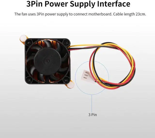 Alt view image 3 of 5 - 1PC 40mm Fan Northbridge Chipset Aluminium Cooler Heatsink For Computer Motherboard North Bridge Cooling Fan
