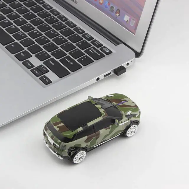 Alt view image 4 of 5 - Wireless Mouse Wireless Computer Mouse Car Camouflage SUV USB Optical Gaming Game Mice For PC Laptop Notebook