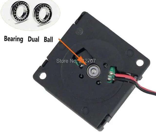 Alt view image 3 of 5 - 3010 Blower Fan Ball Bearing 30mm 3cm 30mm x 10mm Blower Cooling Cooler Fan for 3D Printer Parts