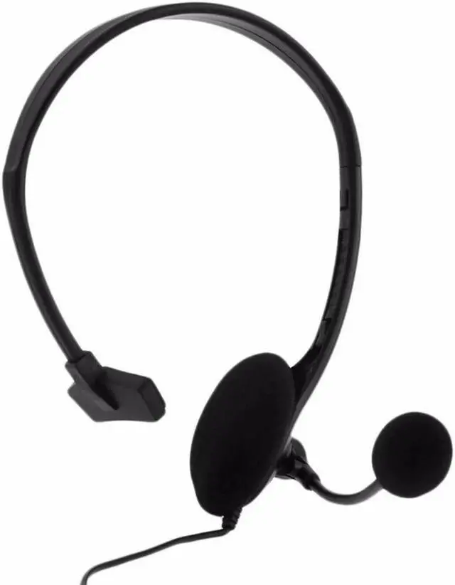 Alt view image 3 of 5 - Black Over-ear Wired Earphone Headphones with Microphone Gaming Headset for PC Ear Hook Line Type