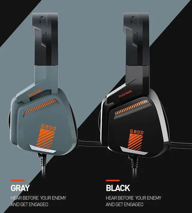 Alt view image 5 of 5 - G800 Gaming Headset Headphones Over-Ear Lightweight headsets with mic for PS4, PC, Mobile Phone Headset Gamer