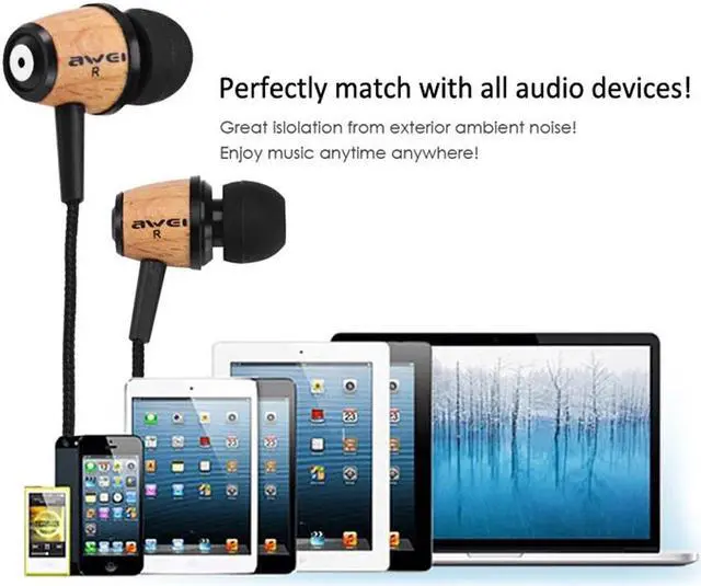 Alt view image 2 of 5 - Stereo Wired Headphone Headset In-Ear Earphone For Mobile In Ear Phone Bud iPhone  PC Computer Earbud Earpiece Music