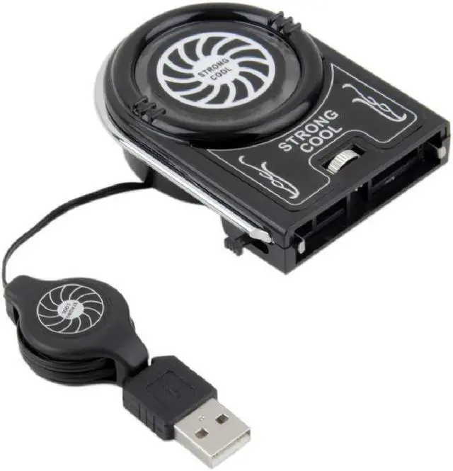 Alt view image 4 of 5 - Laptop PC Cooler Exhaust Cooling Fan Heat Dissipation High Performance Fan for Fast Cooling USB Hot Air Extractor