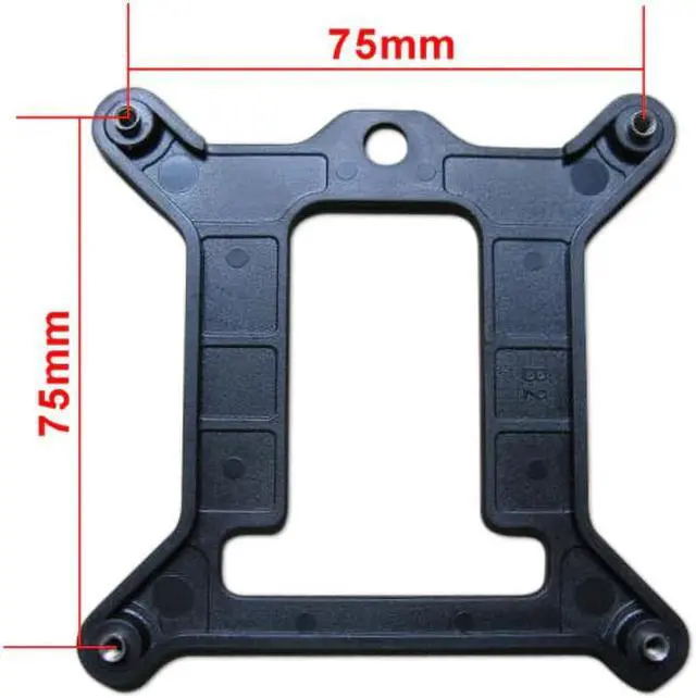 Alt view image 5 of 5 - Fan Backplate CPU  Fan Bracket Retention Backplate Base  for  LGA 1155/1156/1150 PC de resfriamento