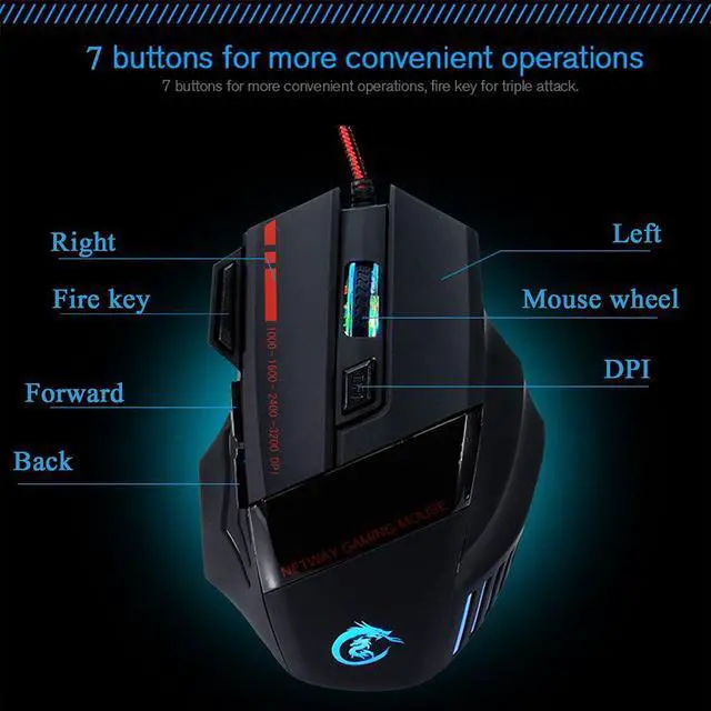 Alt view image 5 of 5 - Single hand One-Hand PS4 Gaming Keyboard RGB Backlit Portable Teclado Gamer Mini Gaming Keypad Mouse Set for PC Xbox Gamer