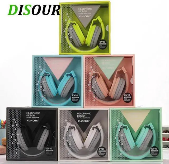 Main image of Fashion Cute Headphone Candy Color Foldable Kids Headset With Mic Earphone 3.5MM For MP3 PC iPod iPad Phone Girl Children