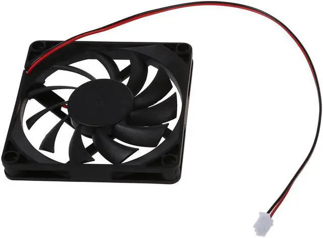 Alt view image 3 of 5 - Hot 80mm 2 Pin Connector Cooling Fan for Computer Case CPU Cooler Radiator