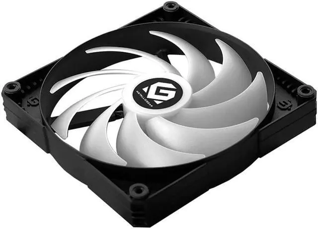 Alt view image 4 of 5 - 120mm/140mm 12V PC Computer Case Dual LED Ring Multicolor Cooling Fan DRGB 4Pin PWM Chassis Remote Control Heatsink Cooler