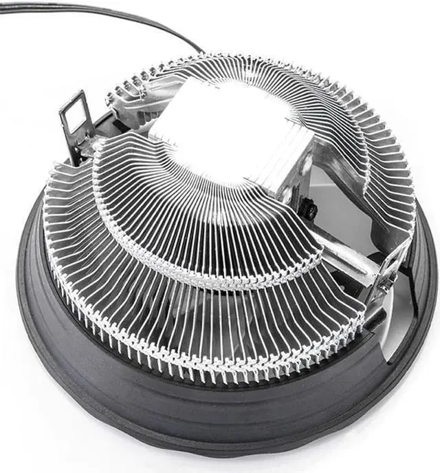 Alt view image 5 of 5 - Noise Radiator Home Cooling Fan Desktop Computer Accessories Air Heatsink Office Stable RGB Luminous CPU Cooler For Intel