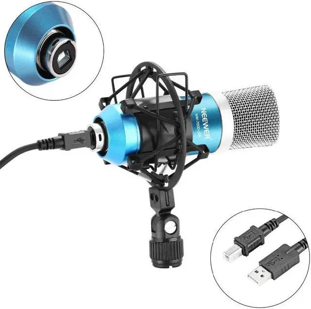 Alt view image 3 of 5 - usb microphone for Windows and Mac with suspension scissor arm stand Shock Mount and table mounting clamp kit for Sound