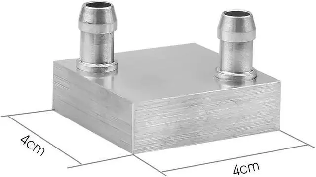 Alt view image 3 of 5 - Aluminium CPU 40*40*12mm Water Cooling Waterblock Liquid Cooler Heatsink for PC Laptop CPU Wholesale