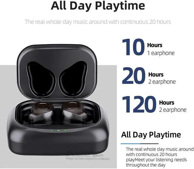 Alt view image 3 of 5 - F8 TWS Bluetooth 5.0 Earphone, 3D Stereo Wireless Earphone, Voice Control, Noise Cancelling Gaming Headset For iOS/Android