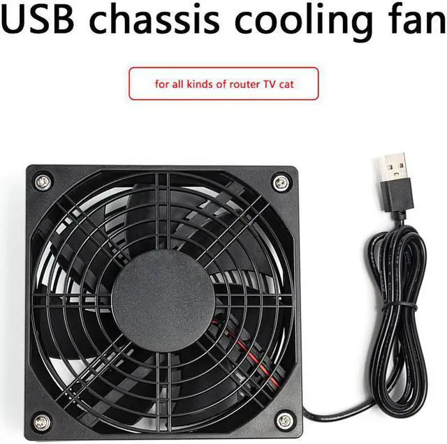 Main image of 5V USB Computer Case Chassis Cooling Fan Wireless Router Set-top Box Silent Mute Radiator Cooler for all kinds of router TV PC