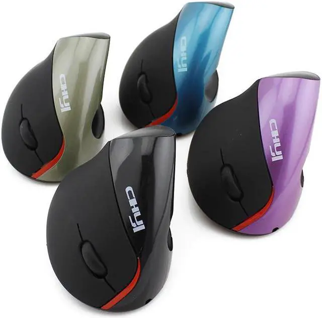 Alt view image 2 of 5 - Vertical Mouse Gaming Mouse Ergonomic 1600DPI Optical Rechargeable USB Mice With Wrist Rest Mouse Pad For PC Gamer