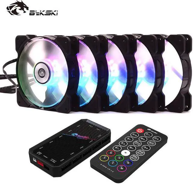 Main image of Water Cooling Radiator Fan Computer PC Case A-RGB Fan 120mm LED Light 5v Controller Heatsink Cooler Support Adjust Speed
