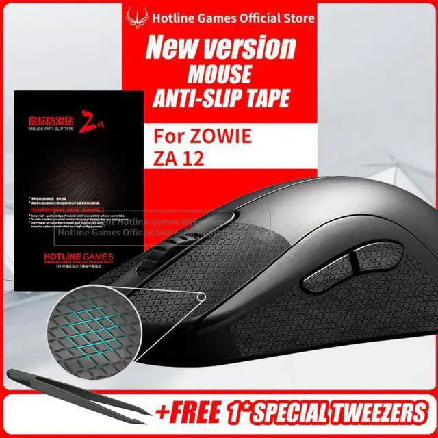 Main image of Mouse Anti-Slip Tape for ZOWIE ZA12 Mouse Sweat Resistant Pads Mouse Side Anti-Slip Stickers Mouse Skates