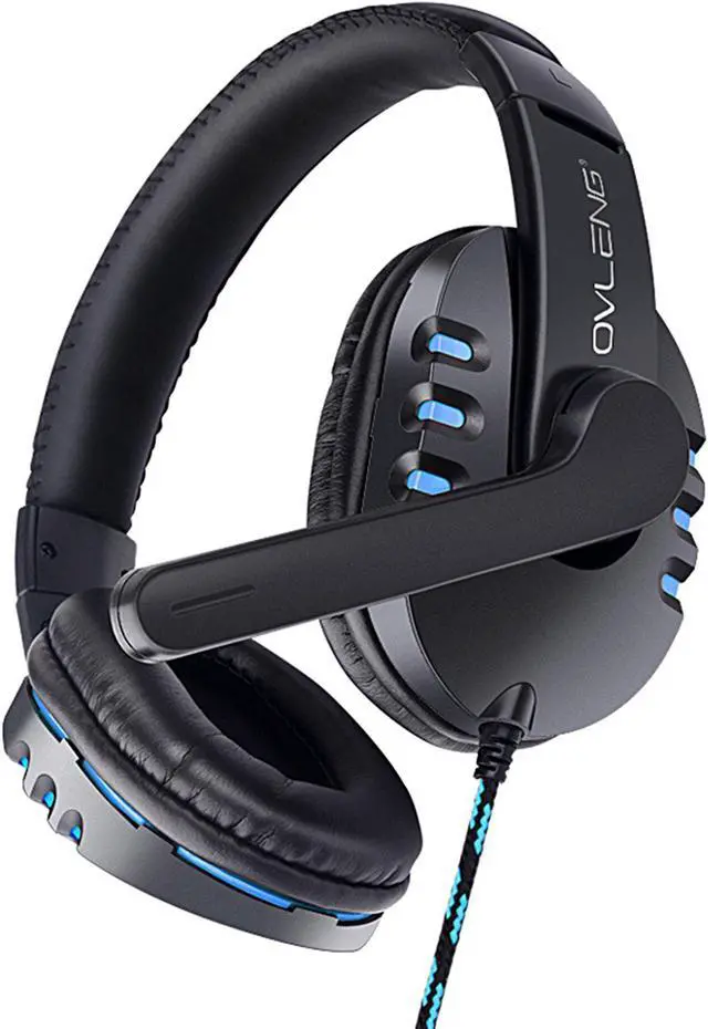 Alt view image 5 of 5 - OV-P3 Stereo Mobile Gaming Headset  3.5mm Wire Control Noise Cancelling headphones with Microphone Suitable for PC ipad