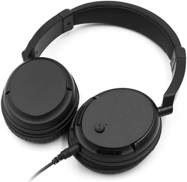 Alt view image 2 of 5 - Headphones Music Earphones Receiver AUX Transmitter 3.5mm & RCA Wired Headset w/ Mic Support FM Radio For TV PC Phones