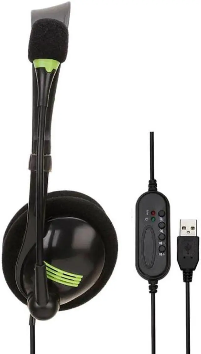 Alt view image 3 of 5 - 3.5mm/USB Gaming Headset Stereo Surround Headphone Wired W/Mic Noise-canceling Earphones For Office Conference PC Laptop