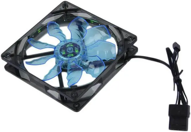 Main image of 120mm Blue/Green Efficient Heat Dissipation Low noise Cool & Quiet 15 Blue/Green/red LED Desktop PC Computer Case Cooling Fan
