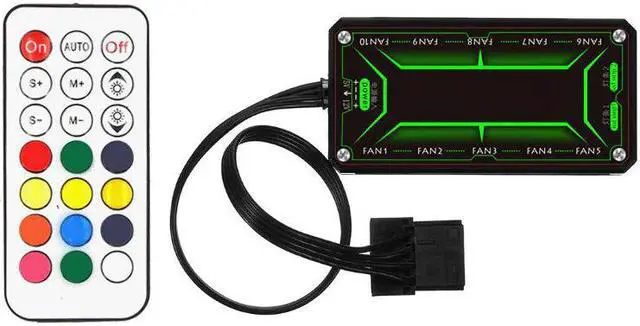 Alt view image 3 of 5 - Cooler Cooling RGB Fans  Case PC Cooling Fan Light Bar Ultra Silent LEDs Case Fan Heatsink Cooler Cooling