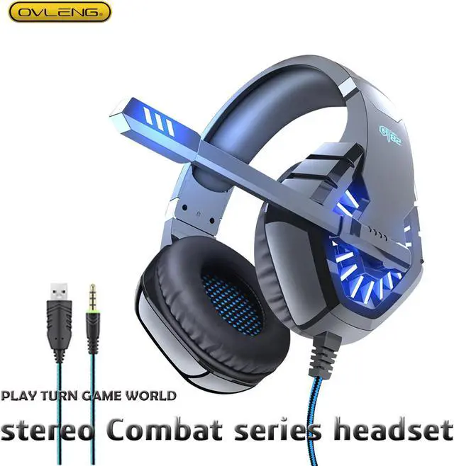 Main image of GT82 headphones stereo gaming headset with microphone Suitable computer PS4 mobile  usb+3.5mm Noise reduction Low accent