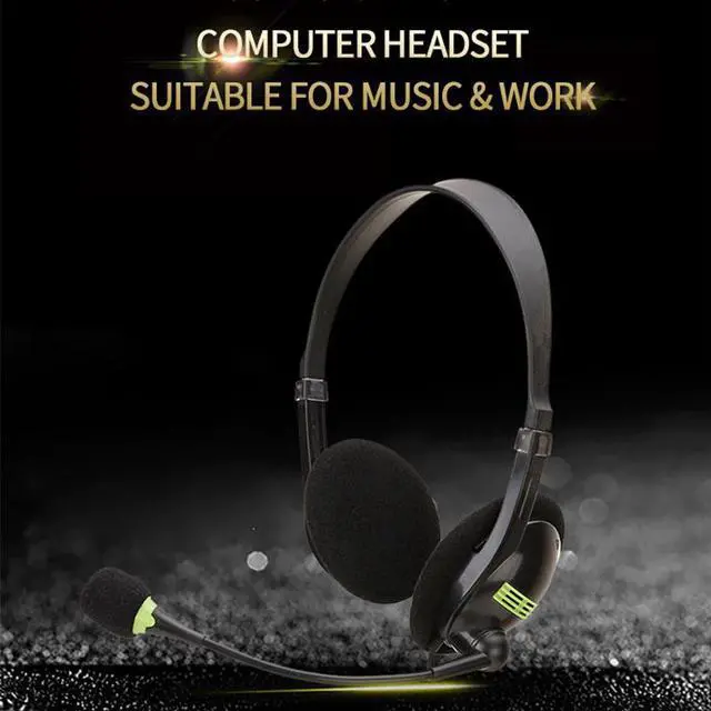 Main image of Headphones Bluetooth V4.1 Headset Wireless Headphones Hands-free Call Earphone With Mic For Call Center Office Skype