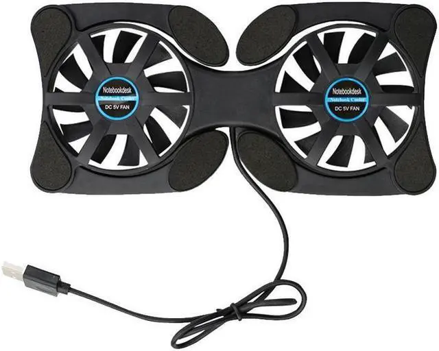 Alt view image 5 of 5 - USB Cooling Fan CPU Cooler Mini Octopus Notebook Cooler Pad Quiet Stand Double Fans for Notebook Laptop