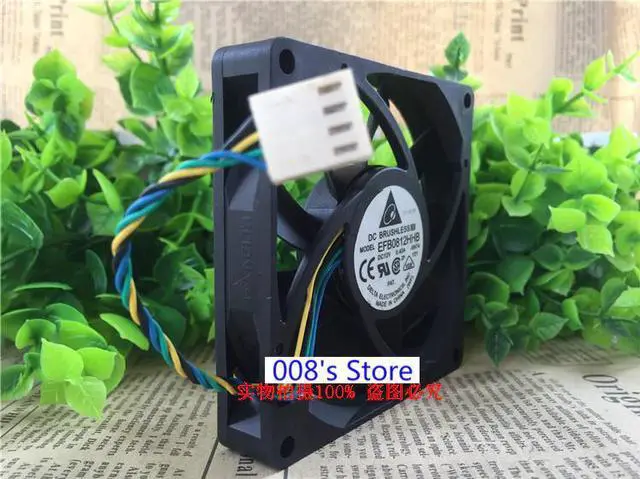 Alt view image 3 of 4 - Radiator CPU Cooler Fan For Industrial Server PC EFB0812HHB -5N74 80*80*15MM 12V 0.4A 4 Wires PWM Axial Cooling 4900RPM