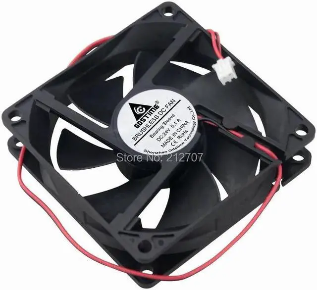 Alt view image 3 of 5 - 1PCS  2Pin 8020 80mm 80x80x20mm 24V Case Cooling Cooler Server Inverter Fan