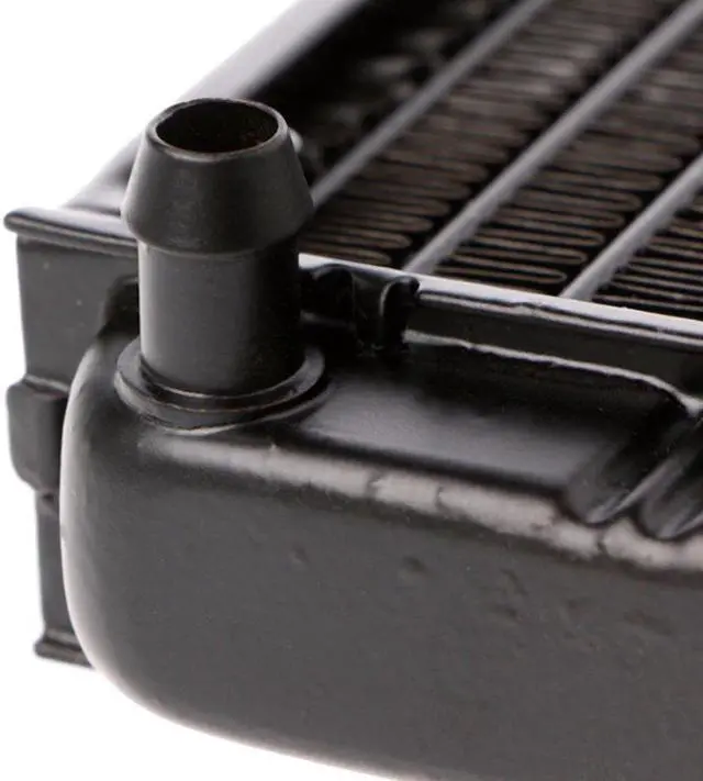 Alt view image 2 of 5 - 80mm Cooling Aluminum Water Cooler CPU Heatsink VGA Industrial Computer Radiator Tube Exchanger Liquid Accessories GPU Black