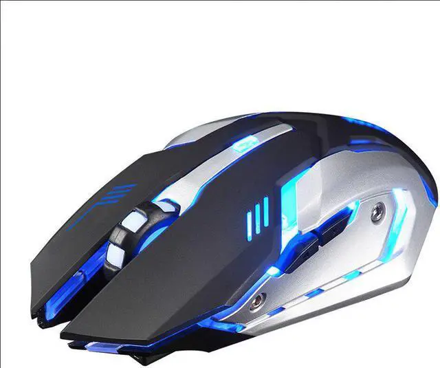 Main image of Professional Ergonomic Gaming Rechargeable X7 Optical Wireless Silent LED Backlit USB 20A Drop Shipping